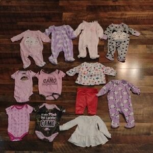 0-3 Months Baby Girl Clothes!